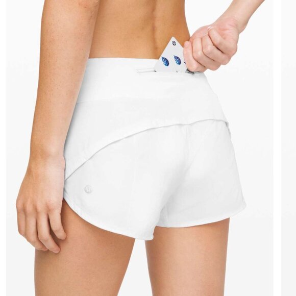 Lululemon Speed Up Short 2.5" White size 6 - Picture 2 of 6